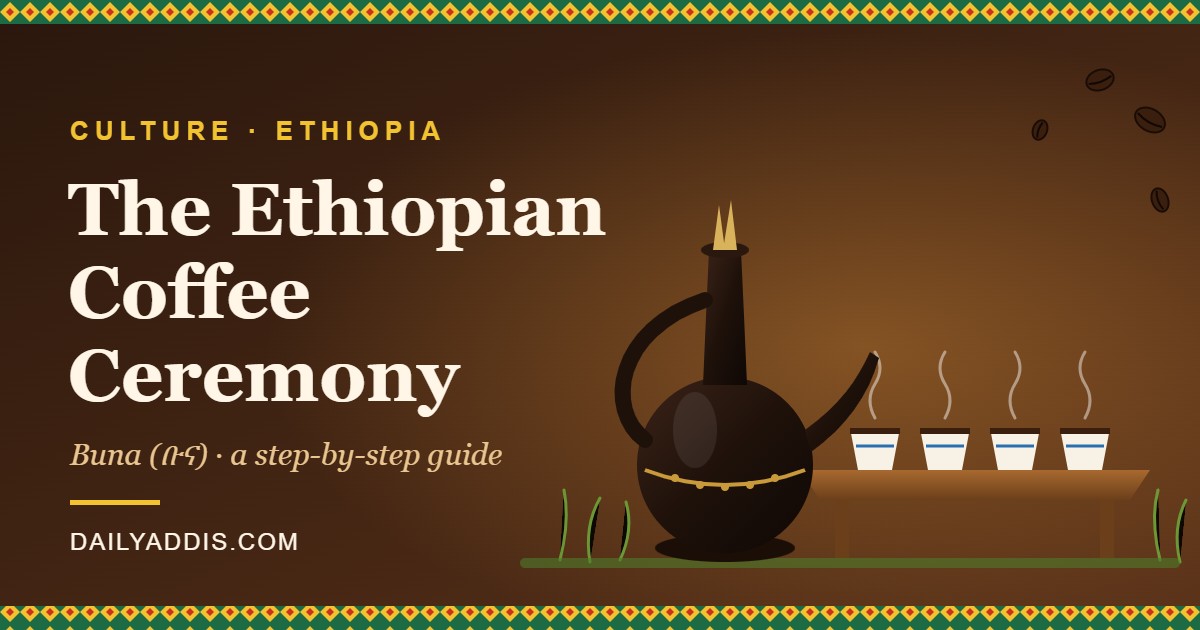 The Ethiopian Coffee Ceremony (Buna): A Step-by-Step Guide to Ethiopia's Most Loved Ritual