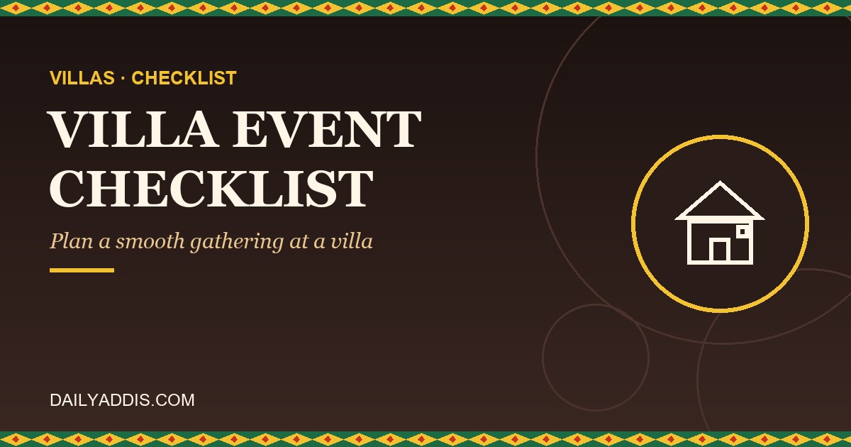 Villa Event Checklist: How to Host a Gathering at a Villa